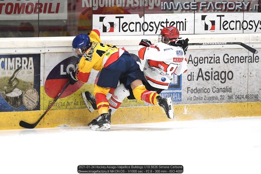 2021-01-24 Hockey Asiago-Valpellice Bulldogs U19 5626 Simone Cerbone